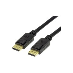 LogiLink 20 pin DisplayPort han haspet - 20 pin DisplayPort han haspet 2 m Sort