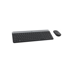 Logitech Slim Wireless Combo MK470 Sæt med mus og tastatur Trådløs Nordisk