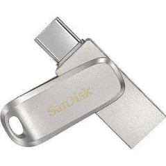 SanDisk Ultra Dual Drive Luxe 512GB USB 3.2 Gen 1 / USB-C USB stick Sølv