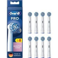 Oral-B Pro Sensitive Clean Brush tips Hvid, 8 stk. Ekstra tandbørstehoveder