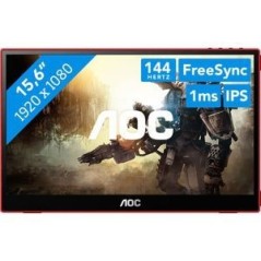 AOC Gaming 16G3 15.6 IPS 1920 x 1080 (Full HD) USB-C 3.2 HDMI Micro HDMI 144Hz