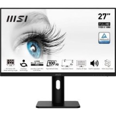MSI PRO MP273AP 27 1920 x 1080 (Full HD) VGA (HD-15) VGA HDMI DisplayPort 100Hz Pivot Skærm