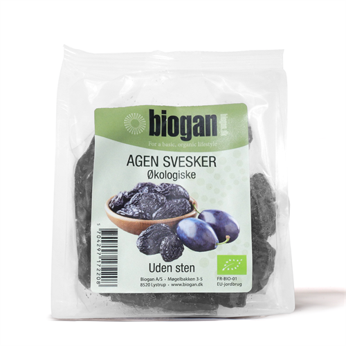 Svesker Agen uden sten, Frankrig Økologisk - 500 gram - Biogan - DISCOUNT PRIS