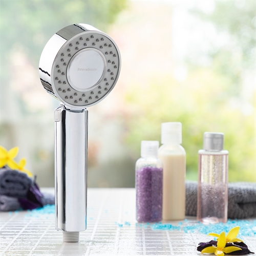 Dobbelt brusehoved med dispenser til gel, æteriske olier, badesalt - InnovaGoods