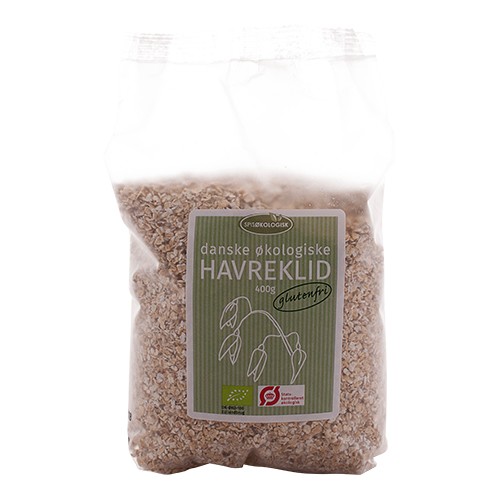 Havreklid glutenfri Dansk Økologisk - 400 gram - Spis Økologisk