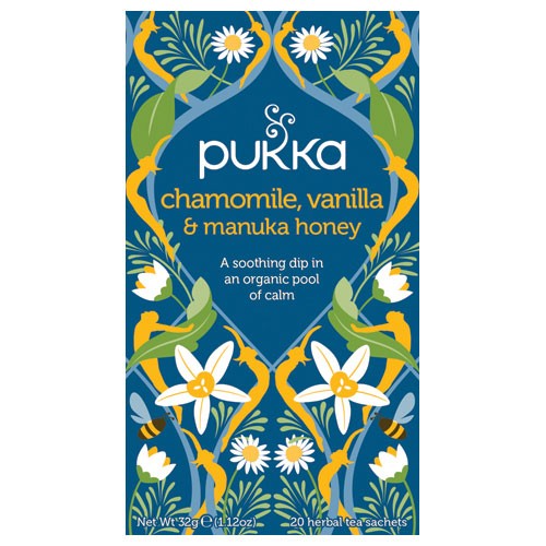 Chamomile, Vanilla & Manukahoney te Økologisk - 20 br - Pukka