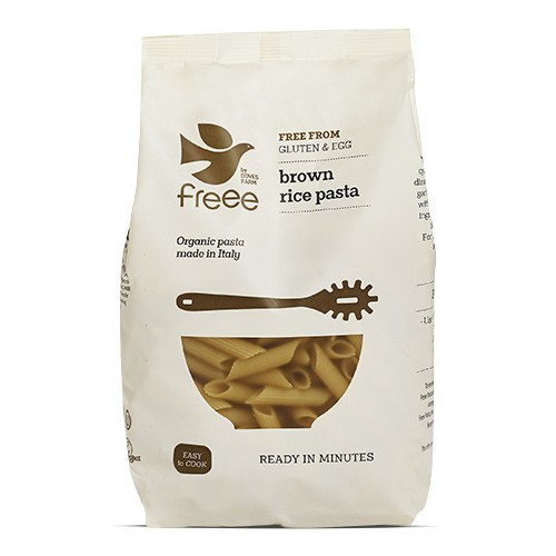 Brun Ris Pasta Penne glutenfri, Økologisk - 500 gr - Doves