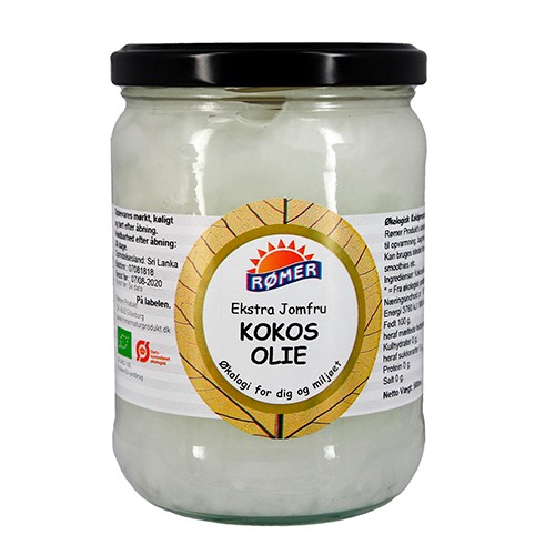 Kokosolie ekstra jomfru Økologisk koldpresset - 500 ml - Rømer