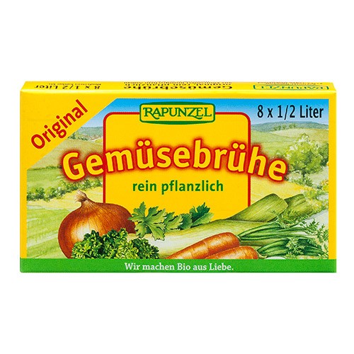 Grøntsags Bouillon 8 terninger Økologisk - 84 gr - DISCOUNT PRIS