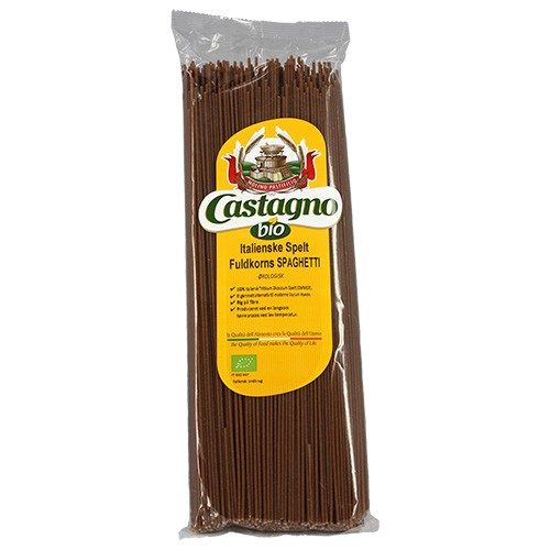 Spelt Spaghetti Fuldkorn Italien Økologisk - 500 gram - Castagno