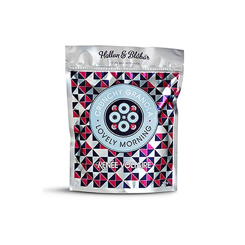 Crunchy granola hindbær blåbær græskar - 500 gr - René Voltaire