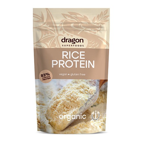 Risprotein pulver Økologisk - 200 gram - Dragon Superfoods