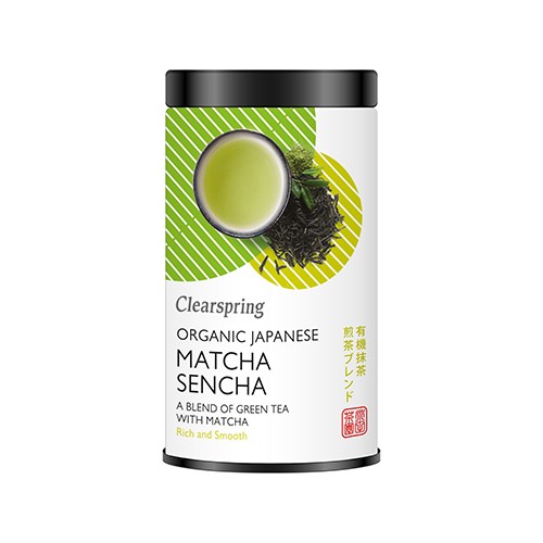 Matcha Sencha grøn te i løsvægt økologisk - 85 gram - Clearspring