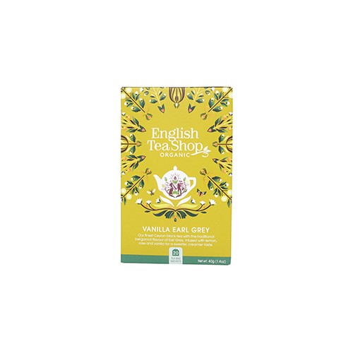 Vanilla Earl Grey te Økologisk - 20 breve - English Tea Shop