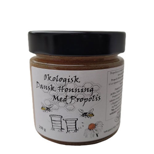Honning med propolis Dansk Økologisk - 250 gram - Søbogaard