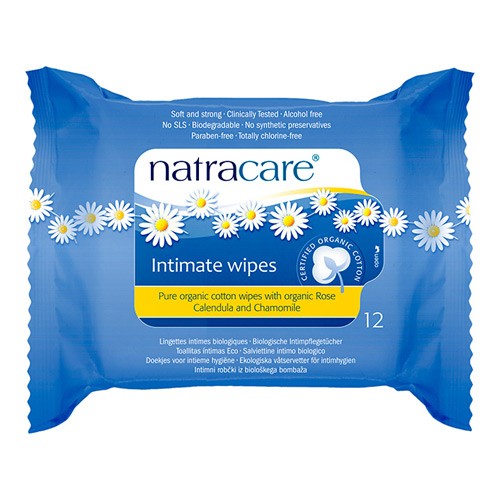 Vådservietter intim hygiejne Økologisk- 12 stk - Natracare