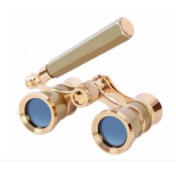 Levenhuk Broadway 325E Gold Lorgnette Opera Glasses - Kikkert