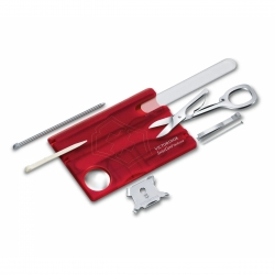 Victorinox Swisscard Nailcare, Red Transluce - Multitool